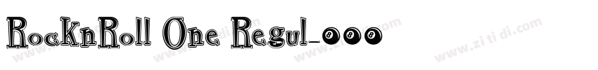 RocknRoll One Regul字体转换